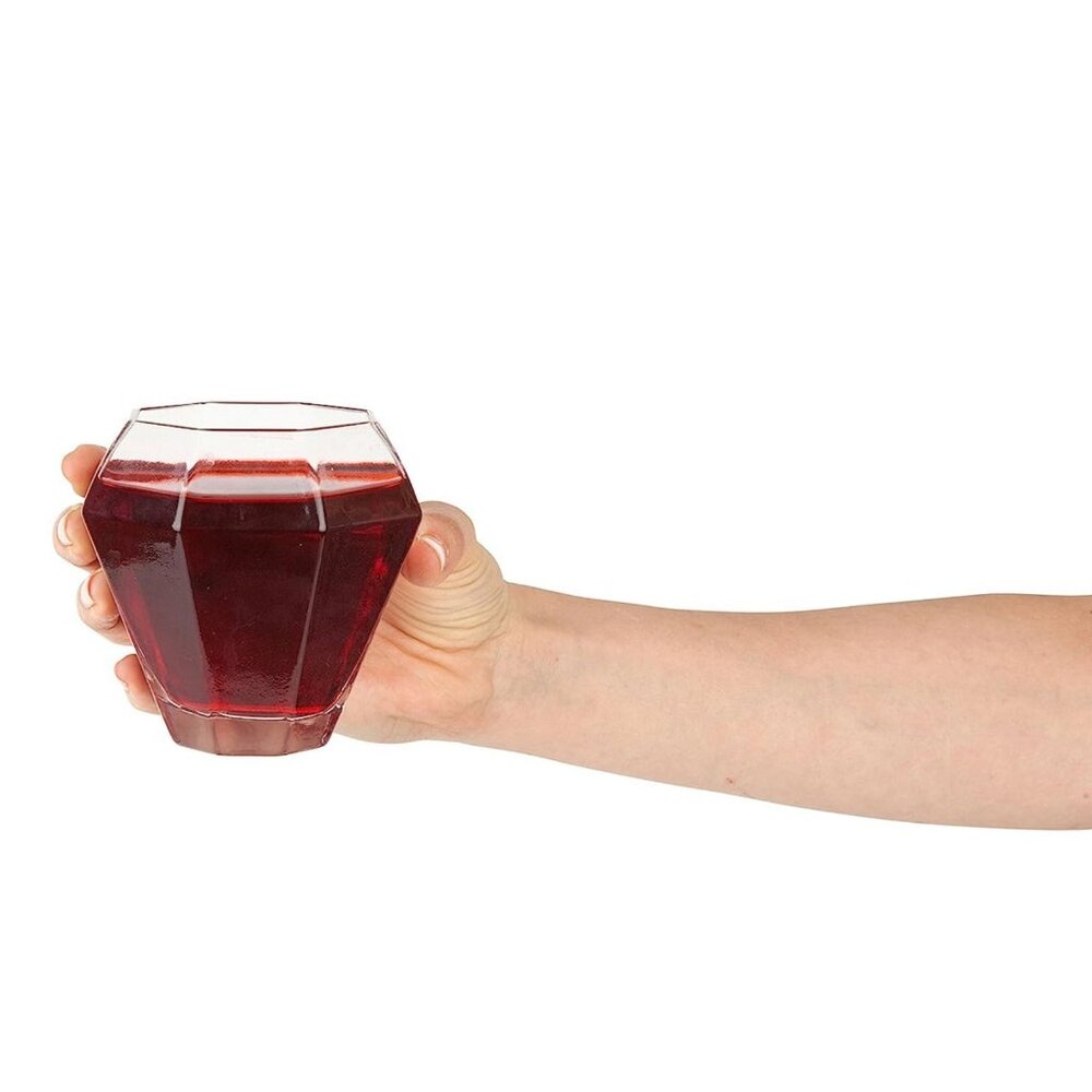 The Diamond Ring Stemless Wine Glass - 10oz - Big Mouth Inc - Picture 4 of 10